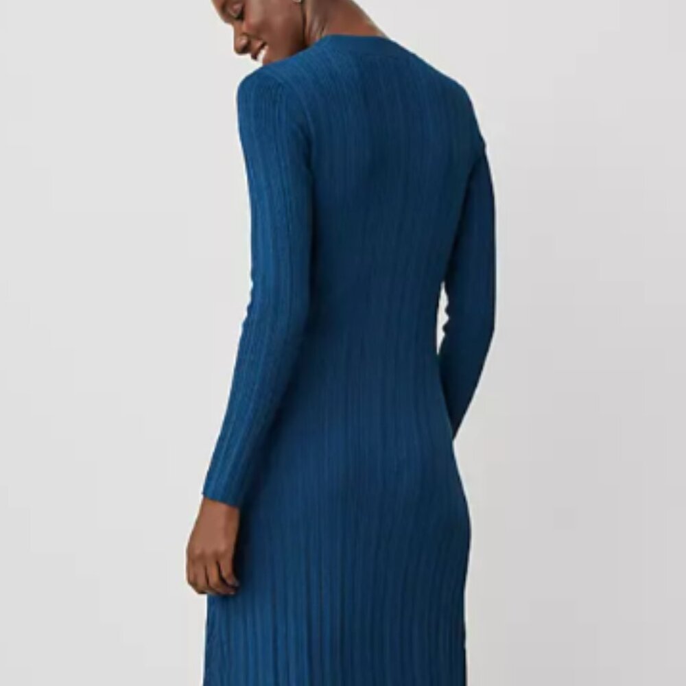 NWT Ann Taylor Ribbed Mock Neck Dress